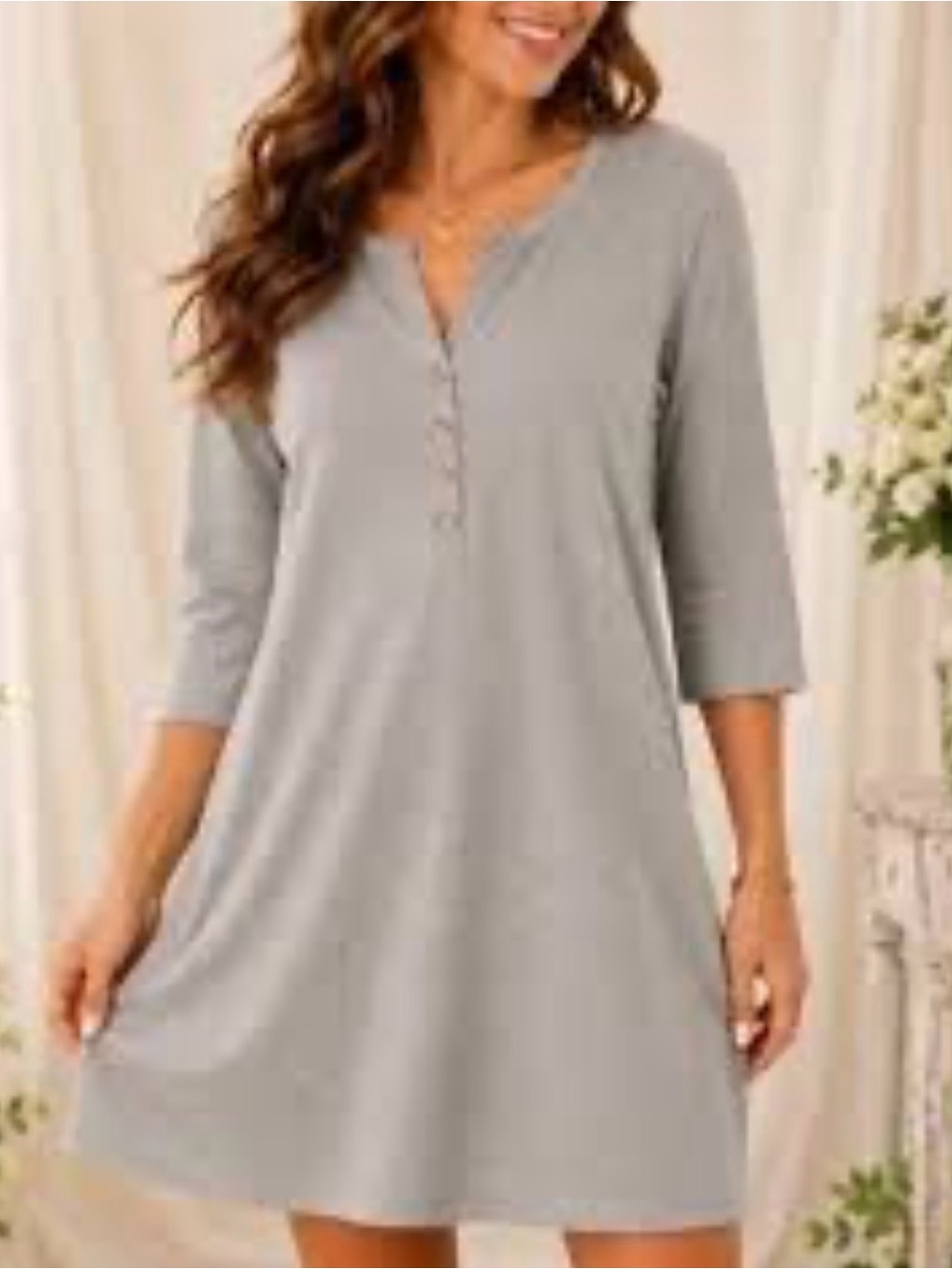 Lilly Pulitzer T-shirt Dress Banyan grey size M medium